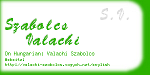 szabolcs valachi business card